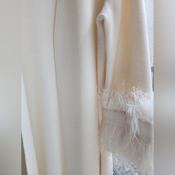 Kobi Halperin open front Ivory sweater, size large - Picture 9 of 10